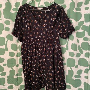 Madewell Challis Sophia Mini Dress in Woodland Floral L Large